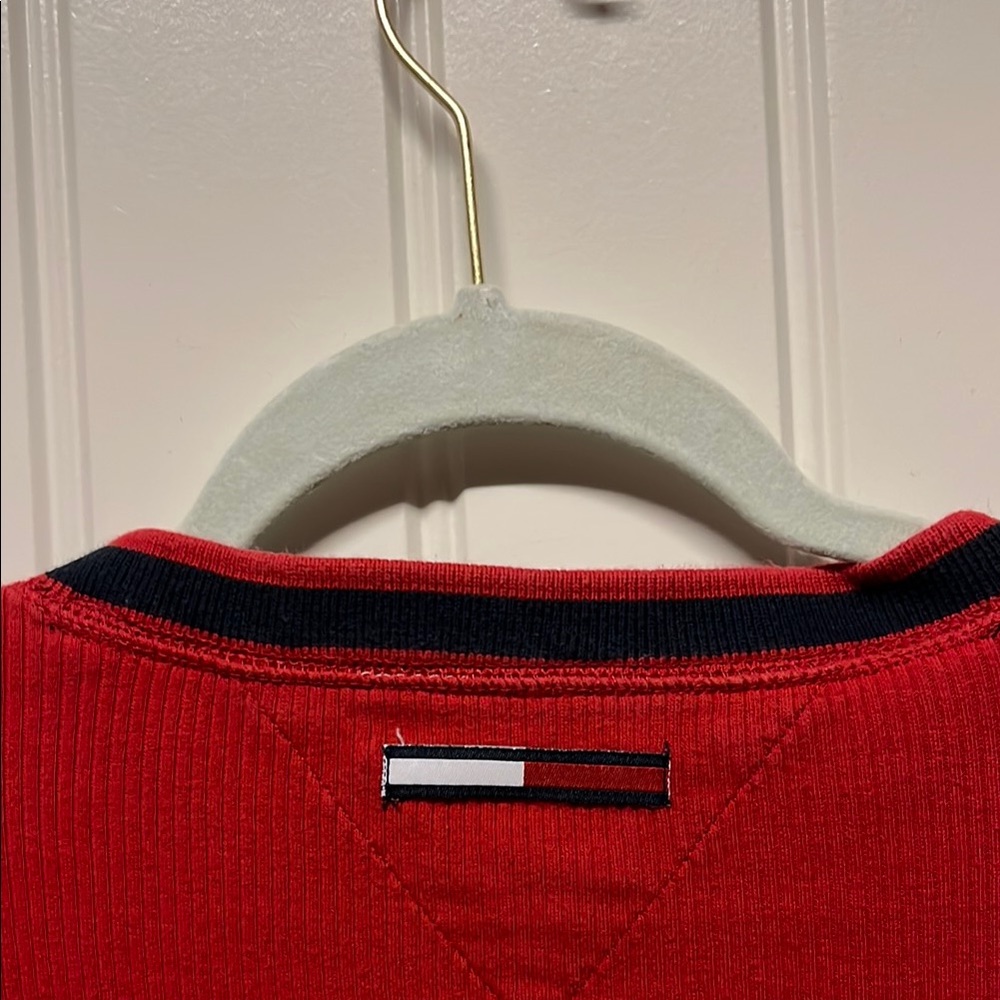 Tommy Hilfiger Red Long Sleeve Tee - Picture 7 of 7